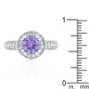 WildKlass Amethyst Halo Cocktail Ring-WildKlass Jewelry