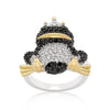 WildKlass Cubic Zirconia Frog Prince Ring-WildKlass Jewelry