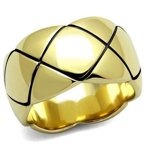 WildKlass Stainless Steel Ring IP Gold Women-WildKlass Jewelry