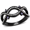 WildKlass Stainless Steel Ring IP Women AAA Grade CZ Amethyst-WildKlass Jewelry