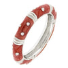 WildKlass Marble Pink Enamel Stacker Ring-WildKlass Jewelry