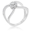 WildKlass 0.4ct CZ Rose Gold Delicate Floral Wrap Ring-WildKlass Jewelry