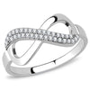 WildKlass Stainless Steel Ring High Polished Women AAA Grade CZ Clear-WildKlass Jewelry