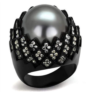 WildKlass Stainless Steel Ring IP Women Synthetic Gray-WildKlass Jewelry