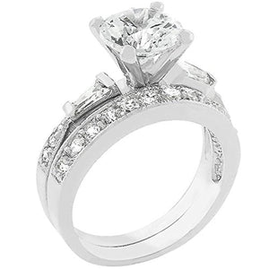 WildKlass White Wedding Bridal Set-WildKlass Jewelry