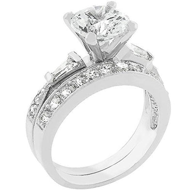 WildKlass White Wedding Bridal Set-WildKlass Jewelry