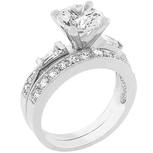 WildKlass White Wedding Bridal Set-WildKlass Jewelry