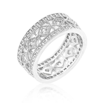 WildKlass Simple Classic Cubic Zirconia Band-WildKlass Jewelry