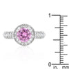 WildKlass Pink Halo Engagement Ring-WildKlass Jewelry