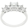 WildKlass 5-Stone Anniversary Ring in Rhodium Plated-WildKlass Jewelry
