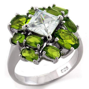 WildKlass 925 Sterling Silver Ring Rhodium Women AAA Grade CZ Clear-WildKlass Jewelry