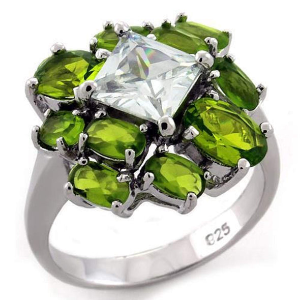 WildKlass 925 Sterling Silver Ring Rhodium Women AAA Grade CZ Clear-WildKlass Jewelry