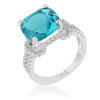 WildKlass 6.2ct Ruby CZ Rose Gold Classic Statement Ring-WildKlass Jewelry