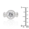 WildKlass Round Cut Trio Cubic Zirconia Ring-WildKlass Jewelry