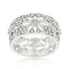 WildKlass Crystal Floral Filigree Band-WildKlass Jewelry