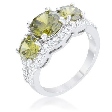 WildKlass Olive Classic Trio Ring-WildKlass Jewelry
