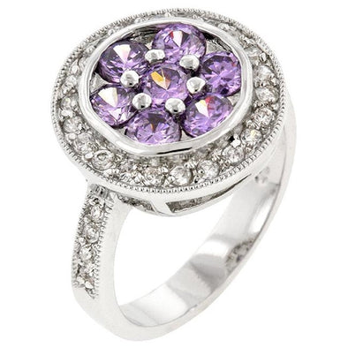 WildKlass Amethyst Purple Lily Ring-WildKlass Jewelry
