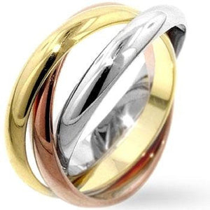 WildKlass Mixed Triple Ring Set-WildKlass Jewelry