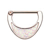 Gold & Rose Gold Opal Sparkle Inlay Nipple Clicker-WildKlass Jewelry