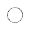 Gold, Rose Gold, Silver Twist & Textured Rope Steel Bendable Nose Hoop-WildKlass Jewelry