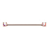 Silver & Golden & Rose Gold Double Prong Brilliant Sparkle Gem Industrial Barbell-WildKlass Jewelry