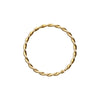 Gold, Rose Gold, Silver Twist & Textured Rope Steel Bendable Nose Hoop-WildKlass Jewelry