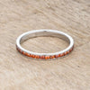 WildKlass 0.5ct Dark Champagne CZ Stainless Steel Eternity Band-WildKlass Jewelry
