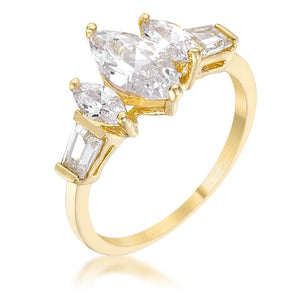 WildKlass Marquise Triplet Engagement Ring-WildKlass Jewelry