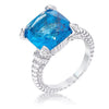 WildKlass Aqua Cushion Engagement Ring-WildKlass Jewelry