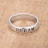 WildKlass DREAM Rhodium Plated Eternity Band-WildKlass Jewelry