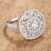 WildKlass .5 Ct Interlocking Circles Ring with CZ-WildKlass Jewelry