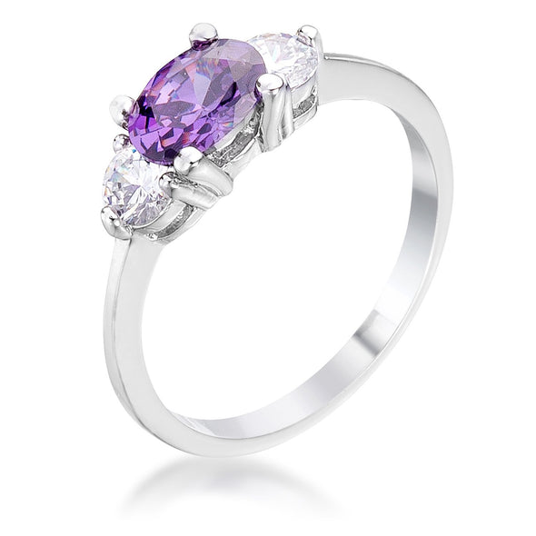 WildKlass Oval Sonnet Cubic Zirconia Ring-WildKlass Jewelry
