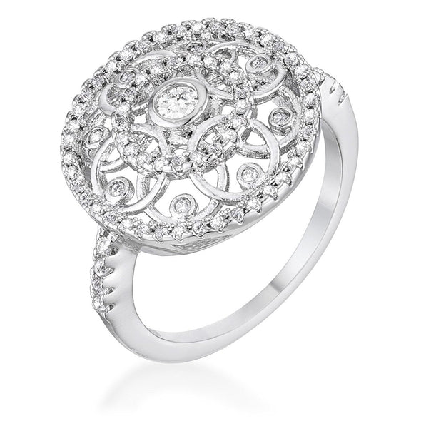 WildKlass .5 Ct Interlocking Circles Ring with CZ-WildKlass Jewelry