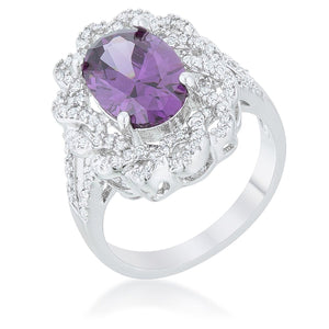 WildKlass Amethyst Oval Classic Ring-WildKlass Jewelry