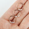 WILDKLASS 3 Pcs Value Pack Assorted Half Circle Bendable 316L Surgical Steel Nose Septum and Ear Cartilage Hoops with Free Clear Retainer-WildKlass Jewelry