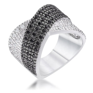 WildKlass Cross Pattern Cocktail Ring-WildKlass Jewelry
