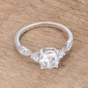 WildKlass 1.45Ct Rhodium Plated Classic Vine Engagement Ring-WildKlass Jewelry