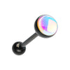 Black & Silver & Golden & Rose Gold Revo Illumilating Barbell Tongue Ring-WildKlass Jewelry