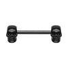 Black & Silver Skull Face Off Nipple Barbell Ring-WildKlass Jewelry