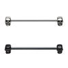 Silver & Black Skull Face Off Industrial Barbell-WildKlass Jewelry