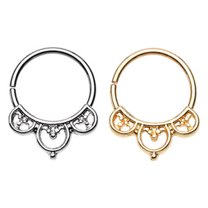 Silver & Golden Aeval Celtic Goddess Bendable Twist Hoop Ring-WildKlass Jewelry