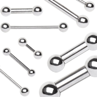 316L Surgical Steel Barbell with Balls-WildKlass Jewelry