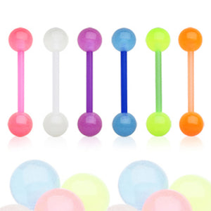 Bio Flex Barbell with Glow in the Dark Ball-WildKlass Jewelry