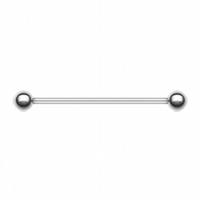 Basic Steel Industrial Barbell-WildKlass Jewelry