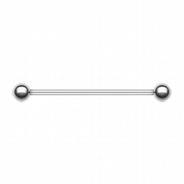 Basic Steel Industrial Barbell-WildKlass Jewelry