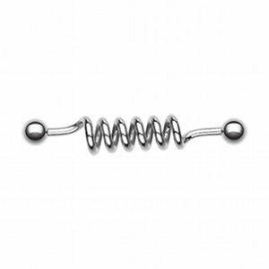 Gnarley Spirals Industrial Barbell-WildKlass Jewelry