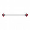 Aurora Gem Ball Industrial Barbell-WildKlass Jewelry