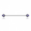 Aurora Gem Ball Industrial Barbell-WildKlass Jewelry