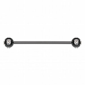 Colorline PVD Aurora Gem Ball Industrial Barbell-WildKlass Jewelry
