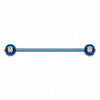 Colorline PVD Aurora Gem Ball Industrial Barbell-WildKlass Jewelry